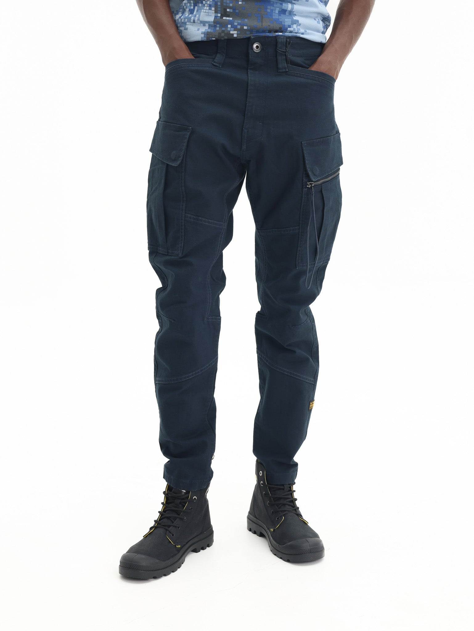 G Star Cargo Pants Zip Pkt 3D Skinny 2.0 Navy